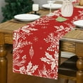 thumbnail image 5 of Nilvkv Christmas Snowflake Tablecloth Red Snowflake Tablecloth Rectangular Tablecloth Holiday Gift Dusts Cloth Holiday for Restaurant Party, Christmas, 5 of 6
