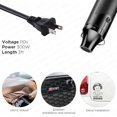thumbnail image 4 of Mini Hot Air Heat Gun Electric Portable for Car Decal Wrap Emblem Remove Tool, 4 of 7
