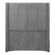 thumbnail image 1 of Cabecera Individual Dicasa Nizza Gris Oscuro, 1 of 6