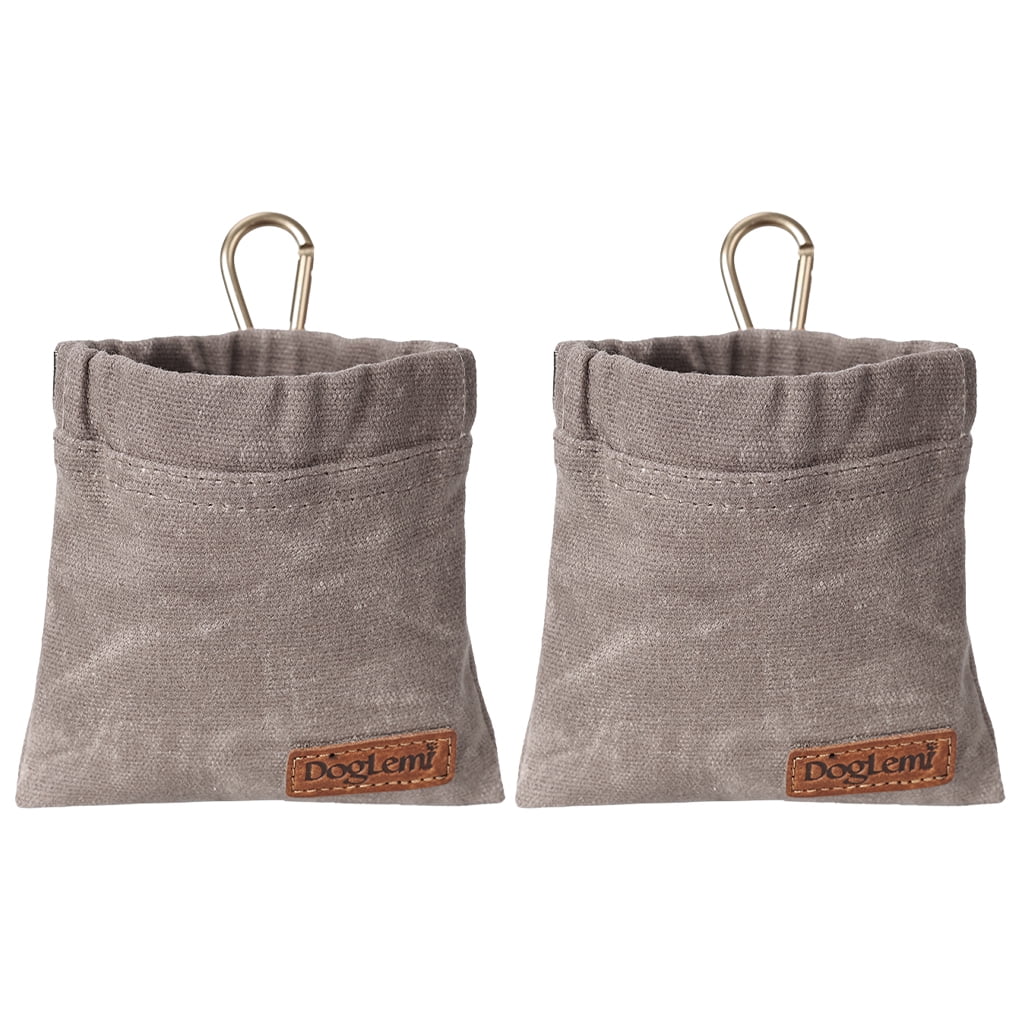 kurtrusly 2pcs/set Dog Treat Bag With Odorless And Oil-proof Coating Easy To Carry Treat Bags Food Dog Walking