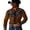 j114-Coffee, variant on LIIPEE Western Cowboy Floral Graphic Shirt For Men Long Sleeve Turn Down Collar Button Up Shirts Male Comfortable Breathable Tops,L