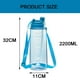 thumbnail image 2 of Botella de agua potable a prueba de fugas de 74 oz con pajita para entusiastas del fitness y las actividades al aire libre, 2 of 5