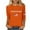 Orange, variant on Freedom Shirt for Women, Women's Freedom Tshirt Unisex Crewneck 3/4 Sleeve Letter Print Graphic Tees Shirts
