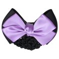 thumbnail image 2 of Elegante mujer Lady Bow Barrette Pinza para el cabello Cubierta Bowknot Bun Snood Accesorios para el cabello jinwen Redecilla de pelo, 2 of 8