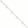 thumbnail image 1 of Sterling S Majestik Rh-pl 10-11mm Wht Imitat Shell Pearl 4 Station Bracelet 7.5 Inch "Bracelets, 1 of 5