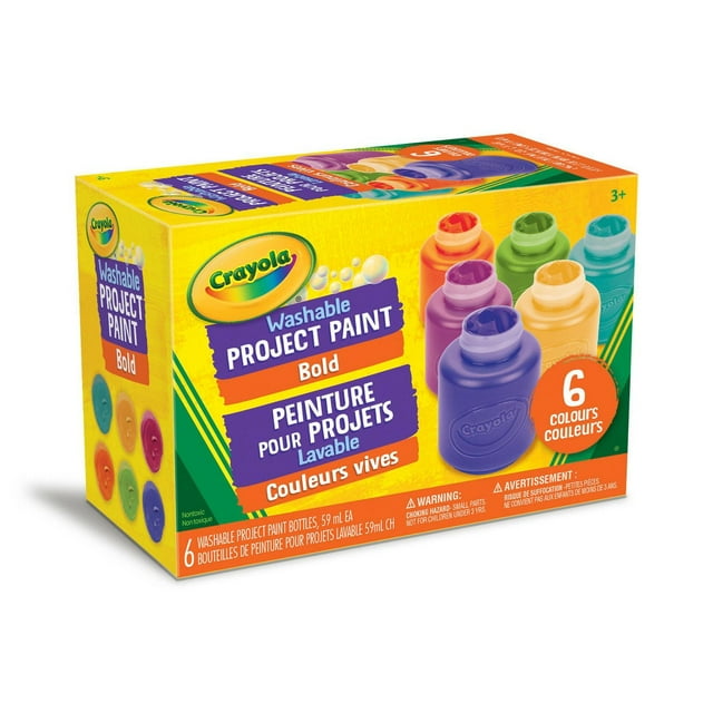 Washable Project Paint, 6ct Bold