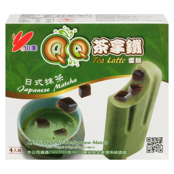 Shao Mei Matcha Tea Latte Ice Bars, 4 x 85 g, 340 g
