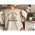 thumbnail image 2 of Funny Daughter-in-Law Sweatshirt – “I’m the Favorite Daughter-in-Law” Pullover, Cute & Humorous Gift for Daughter-in-Law, Birthday, Christmas, Mother’s Day, 2 of 6