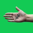 thumbnail image 2 of Sagittarius Astrological Zodiac Symbol Patch Horoscope Archer Sign Embroidered Iron On, 2 of 2
