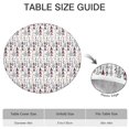 thumbnail image 6 of White Christmas Tree Pattern Round Fitted Tablecloth with Elastic Edge,Dining Table Cover Waterproof,Outdoor Round Tablecloth for Camping,Dining,Indoor and Outdoor, 6 of 7