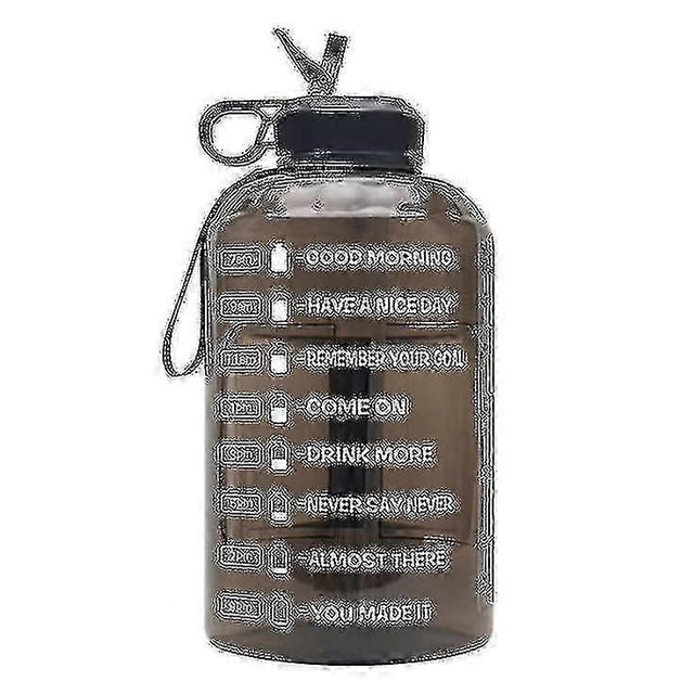 3.78l Large Water Bottle Hydration With Motivational Time Marker Reminder