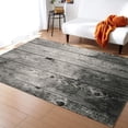thumbnail image 2 of Vintage Tree Trunk Plank Area Rugs Grey Wood Grain Carpet Washable Non Slip Breathable Durable Portable Living Room Bedroom Study Dining Office 4x5 Non-slip Soft Home Decor Modern, 2 of 5