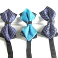 thumbnail image 4 of Blue Pre-Tied Diamond Point Formal Bow Ties, 4 of 4