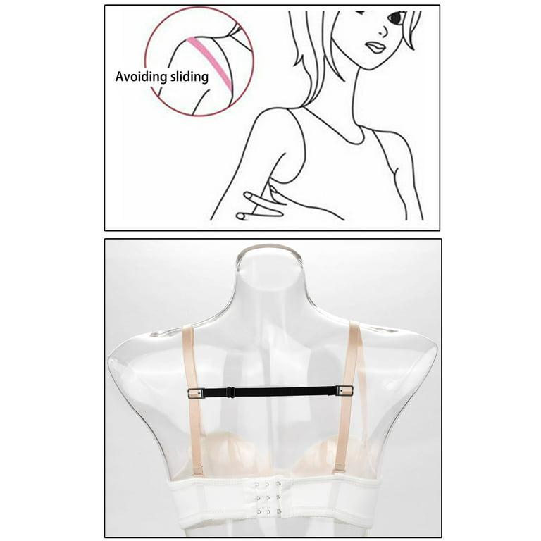 Transparent Bra Straps Adjustable Silicone Detachable Elastic Belt Women  Intimates Accessories