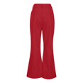 thumbnail image 3 of CONZONE Mens 70s Disco Flared Pants Straight Leg Vintage Pants for Men Trendy Slim Fit Solid Modern Bell Bottom With Pockets, 3 of 4