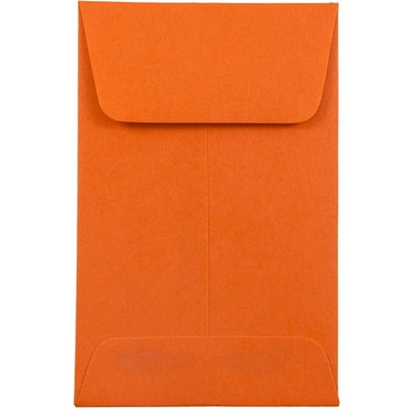 UPC: 0701936240538 | JAM Paper & Envelope #1 Coin Envelopes  2.25×3.5  Orange  25/Pack