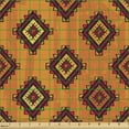 thumbnail image 2 of Ambesonne Ethnic Fabric by the Yard Upholstery, Warm Folkloric Art, 1 Yard, Orange Mustard, 2 of 5