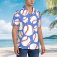thumbnail image 4 of Men's Casual Linen Button Down Shirt Short Sleeve Beach Shirt, 4 of 8