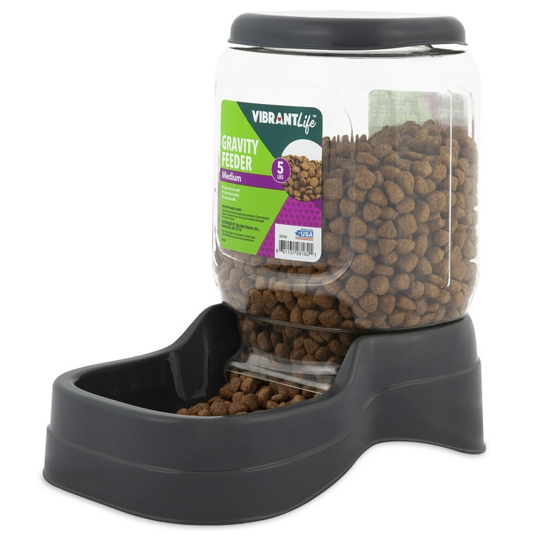 Vibrant Life Gravity Pet Feeder Medium 5 lbs