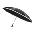 thumbnail image 3 of Folding Umbrella Reflective Stripe Inverted UV Proof Automatic Umbrella for Sunny and Raining Days Black, 3 of 12
