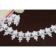 thumbnail image 3 of Kiddo 1.75" White or Ivory Floral Daisy Flower Guipure Venice Lace Trim by Yard, 3 of 3
