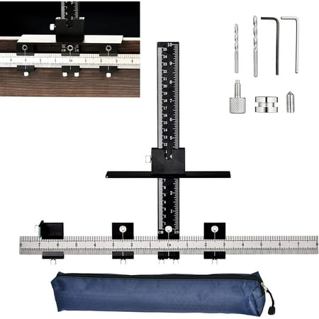 

All Metal Cabinet Hardware Jig 16-inch & 10-inch for Precise Drilling Template Kit for Handles/Knobs