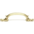 thumbnail image 4 of Alno A3650 Ornate Antique 4-3/4" Center To Center Luxury Traditional Arch Bow Solid Brass, 4 of 5