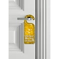 thumbnail image 2 of Do Not Disturb Door Knob Hanger Sign - Gold Snow Flakes, 2 of 3