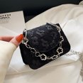 thumbnail image 3 of Mini chain hand bill of lading shoulder crossbody bag small square bag women's crossbody bag - black, 3 of 5
