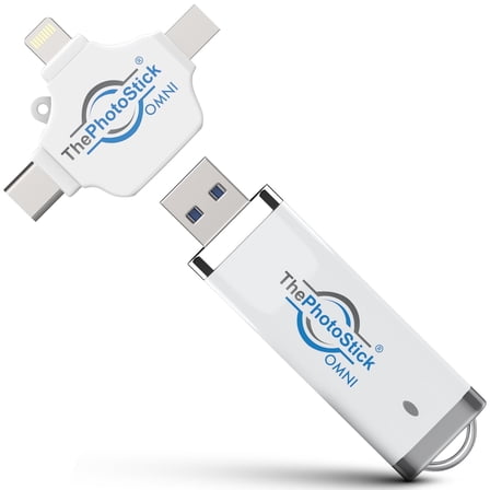 ThePhotoStick Omni 32GB – Photo and Video Backup, Memory Stick, Flash Drive