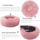 thumbnail image 4 of Cama para perros cómoda, redonda, suave, lavable, cojín para gatos, camas para mascotas para perros pequeños y medianos (rosa), 4 of 8