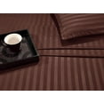 thumbnail image 5 of 1500 Thread Count 6-Piece Damask Stripe Bed Sheet Set Full Sage/Green, 5 of 8