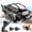 Black, variant on Amphibious RC Tank for Kids - All-Terrain Tracked Remote Control Car with 2 Batteries, Dual Controllers (Handheld & Watch), 2.4G High Speed Off-Road Armored Vehicle, Drives on Land & Water