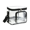 thumbnail image 1 of SuChun Outdoor Cushion Storage Bag Clear Backpack Heavy Duty Transparent Bookbag See Through Multiple Pockets With Zippered Top And Handle For Concert Sport Event Work Travel Festival Black, 1 of 6