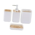thumbnail image 5 of yotijay 4 Pieces Bathroom Accessories Gift Bathroom Organizer for Restroom Household 010 white, 5 of 9
