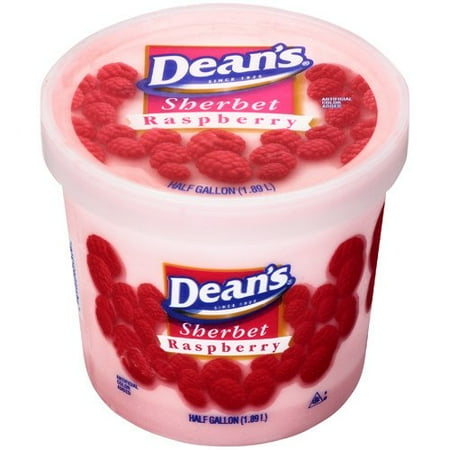 Dean's Sherbert Raspberry, 0.50 gallon