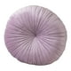 thumbnail image 1 of Cojín redondo, cojín de suelo, elegante y multifuncional, para cama, silla, sofá, Violeta claro, 1 of 9