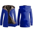 thumbnail image 2 of Baikeli Womens Winter Coats With Hood Fashion Womens Warm Faux Coat Jacket Winter Leopard Long Sleeve Outerwear, 2 of 4