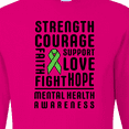 thumbnail image 4 of Inktastic Mental Health Awareness Strength Support Love Long Sleeve T-Shirt, 4 of 5