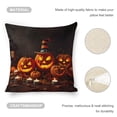 thumbnail image 4 of Pumpkin Lantern Linen toss pillowcase Decoration pillowcase Gift preferred 20x20" Cushion cover 4 set Sofa pillowcase Sofa bedroom living room car, 4 of 8