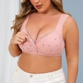 thumbnail image 5 of COMVALUE Daisy Bras for Older Women, 2026 New Front Snap Bras for Seniors, Daisy Bra for Women Front Closure No Underwire Bra (Pink, 44/100), 5 of 9