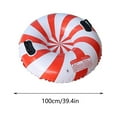thumbnail image 3 of Herrnalise Snow Tube, 39'' Inflatable Snow Tubes Sleds for Kids SleddingHeavy Duty, Big Sledding Tubes with Double Layer Bottom, SturdyHandle Snow Tube Toys for Kids Toddler Adults, 3 of 8