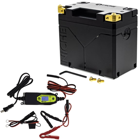 Niche Lithium Battery with Charger YTX12-BS 12V 240A Polaris Can-Am Arctic Cat ATV MK1015037