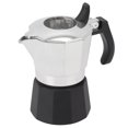 thumbnail image 1 of Cafetière Italienne, 100ml Machine à Café Italienne Aluminium Poignée Humanisée Revêtement Double Valve avec Bouchon à Ressort pour Cuisine, 1 of 8
