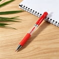 thumbnail image 4 of Preplabs 5 PCS Gel Ink Pens, Fine Point 0.5mm, Red Pens with Visible Ink Supply, Ergonomic Soft Grip, Quick-Drying Professional Pens for Office Work and Daily Writing, 4 of 7