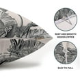 thumbnail image 4 of Vintage Flowers Lumbar Pillow Covers 12x20 Inch Set of 2 Black Gray White Floral Leaves Decorative Rectangular Throw Pillows For Couch Rustic Pillow Cases Home Decor For Sofa Living Room Outdoor, 4 of 6