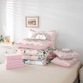 thumbnail image 6 of jejeloiu Kawaii Flowers Blossom 7-Piece Twin Bedding Sets,Happy Valentine'S Day Bedding Comforter Set,First Letter E Sheet Sets For Girls,Super Cozy Room Decor Reversible, 6 of 8