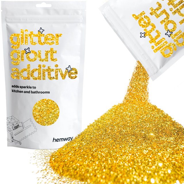 Aditivo para lechada con purpurina Hemway Gold, 100 g, para cocina y baño
