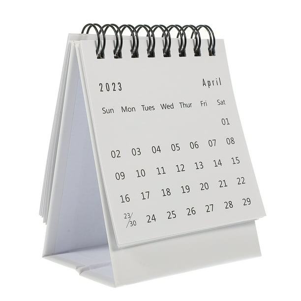 Calendrier Petit calendrier de bureau Calendrier de bobine de bureau simple  Calendrier papier de bureau 