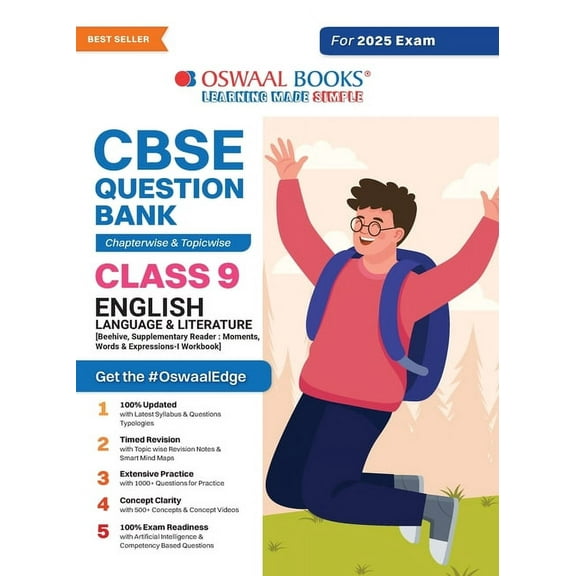 Oswaal CBSE Question Bank Class 9 English Language & Literature, Chapterwise and Topicwise Solved Papers For 2025 Exams, (Paperback)